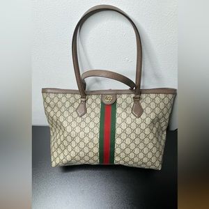 GUCCI OPHIDIA GG MEDIUM TOTE